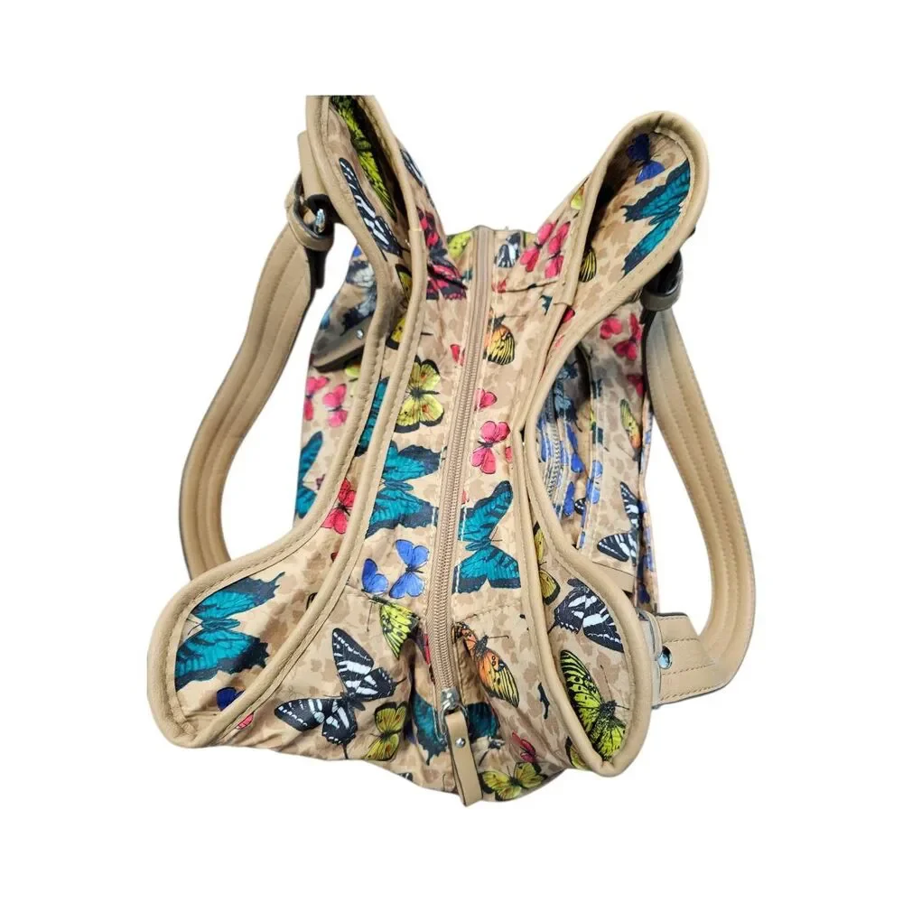 Tyler Rodan Butterfly Purse Shoulder Bag Medium sized Tan - Picture 8 of 14